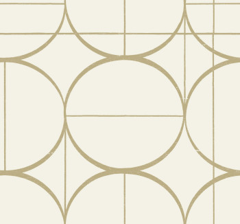 Cream-gold geometric wallpaper, MD7202, Modern Metals, York