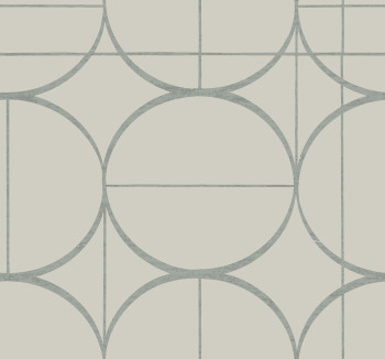 Gray-silver geometric wallpaper, MD7201, Modern Metals, York