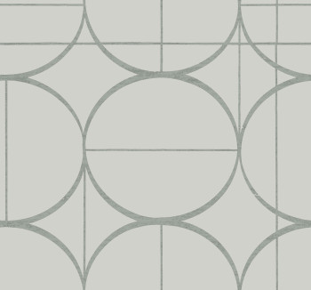 Gray-silver geometric wallpaper, MD7205, Modern Metals, York