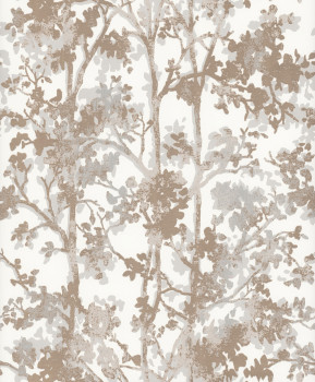 Metallic gold floral wallpaper, NW3583, Modern Metals, York