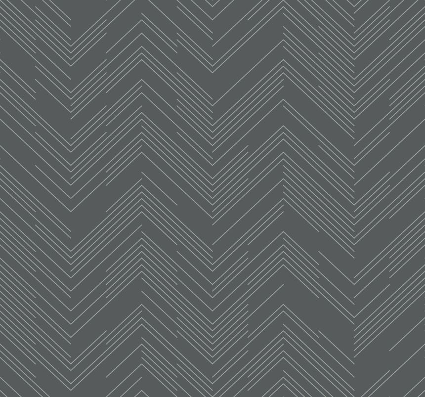 Gray-silver geometric wallpaper, MD7226, Modern Metals, York