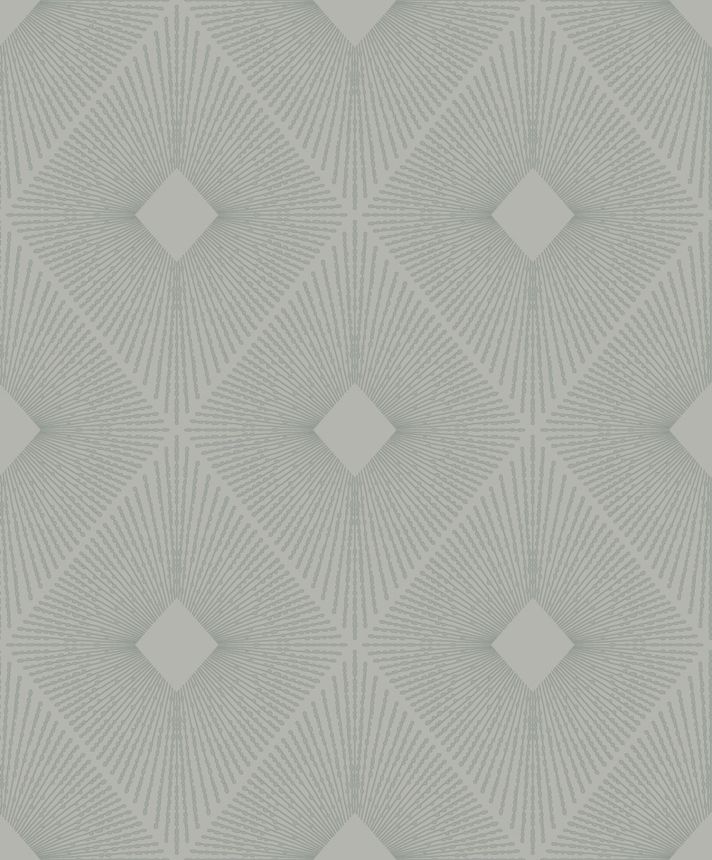 Gray-silver geometric wallpaper, MD7132, Modern Metals, York