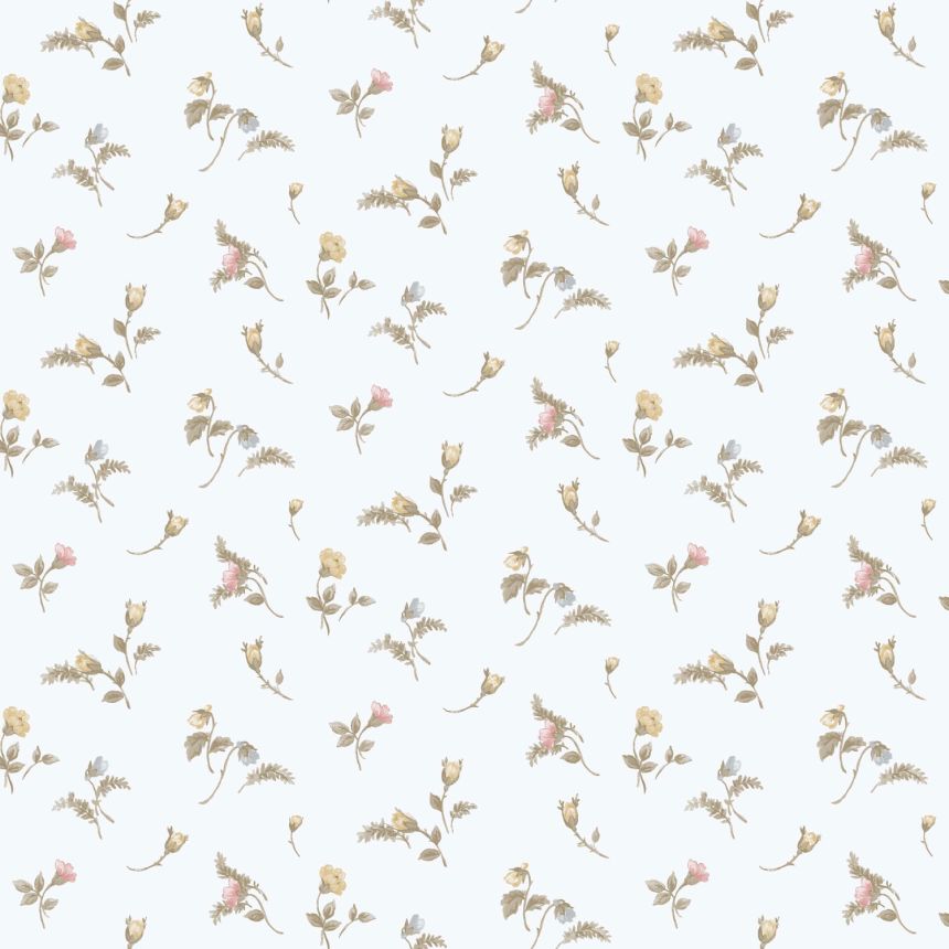 White non-woven floral wallpaper, 84008, Blooming Garden, Cristiana Masi by Parato