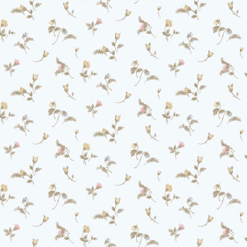 White non-woven floral wallpaper, 84008, Blooming Garden, Cristiana Masi by Parato