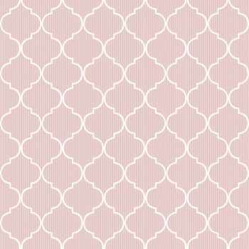 Pink wallpaper with white ornaments, 84019, Blooming Garden, Cristiana Masi by Parato