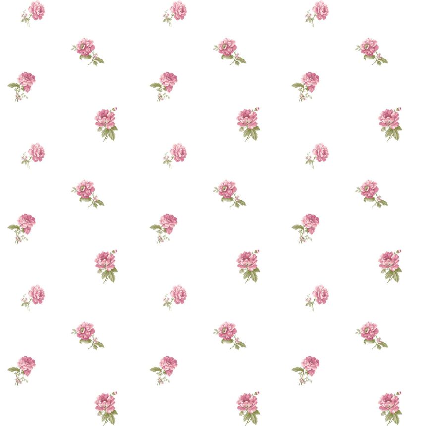 White non-woven floral wallpaper, 84030, Blooming Garden, Cristiana Masi by Parato