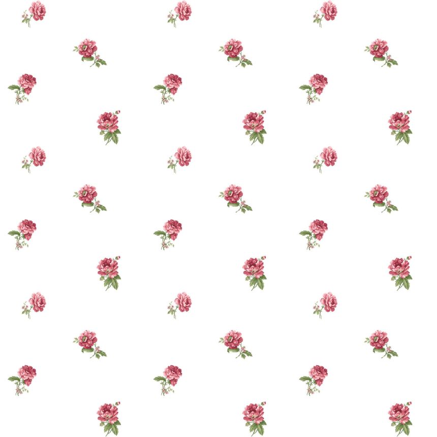 White non-woven floral wallpaper, 84031, Blooming Garden, Cristiana Masi by Parato