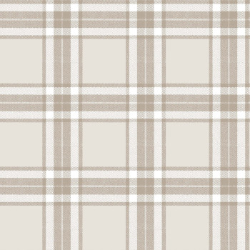 Non-woven wallpaper, brown and beige checkered, 84056, Blooming Garden, Cristiana Masi by Parato