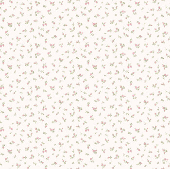 White non-woven floral wallpaper, 84061, Blooming Garden, Cristiana Masi by Parato