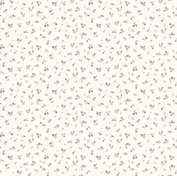 White non-woven floral wallpaper, 84062, Blooming Garden, Cristiana Masi by Parato