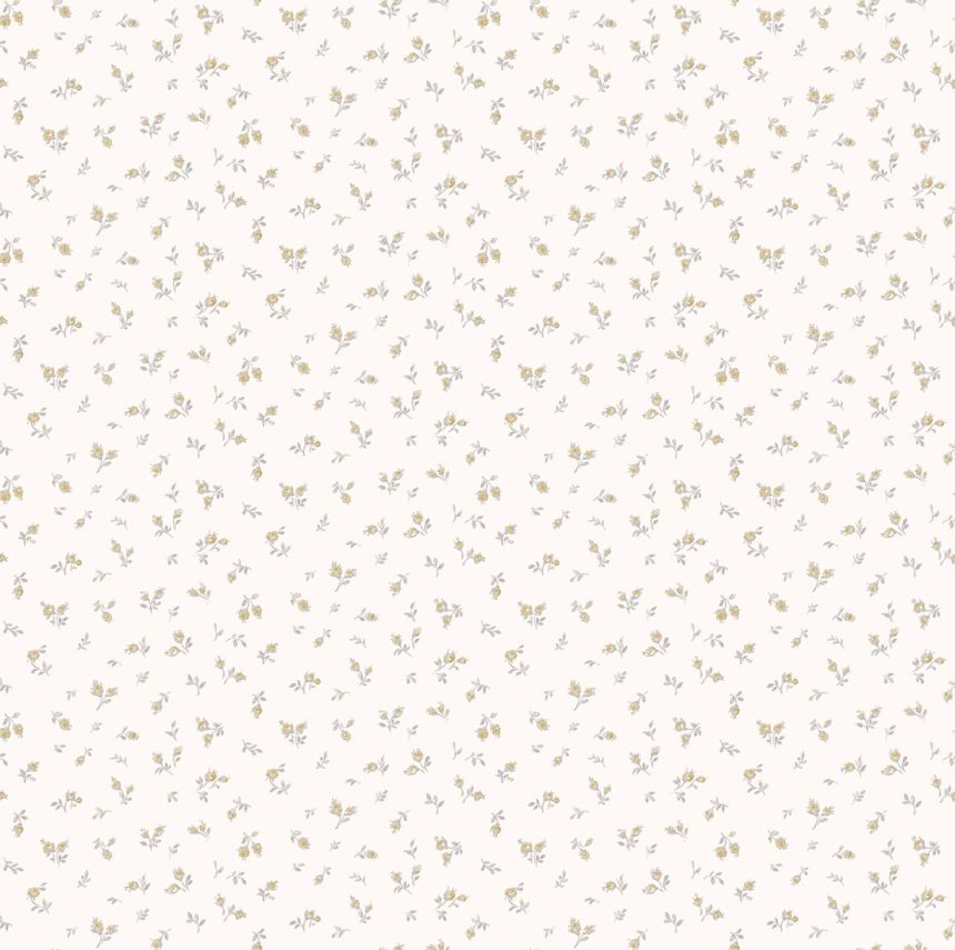 White non-woven floral wallpaper, 84064, Blooming Garden, Cristiana Masi by Parato