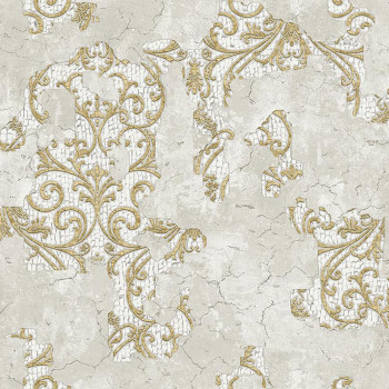 Luxury gray-gold baroque wallpaper, 47702, Eterna, Parato