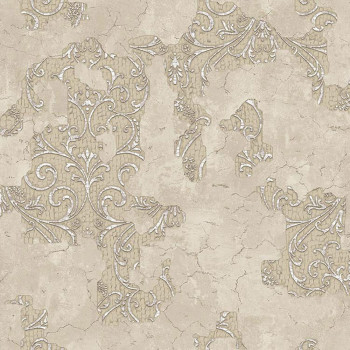 Luxury golden-beige baroque wallpaper, 47703, Eterna, Parato