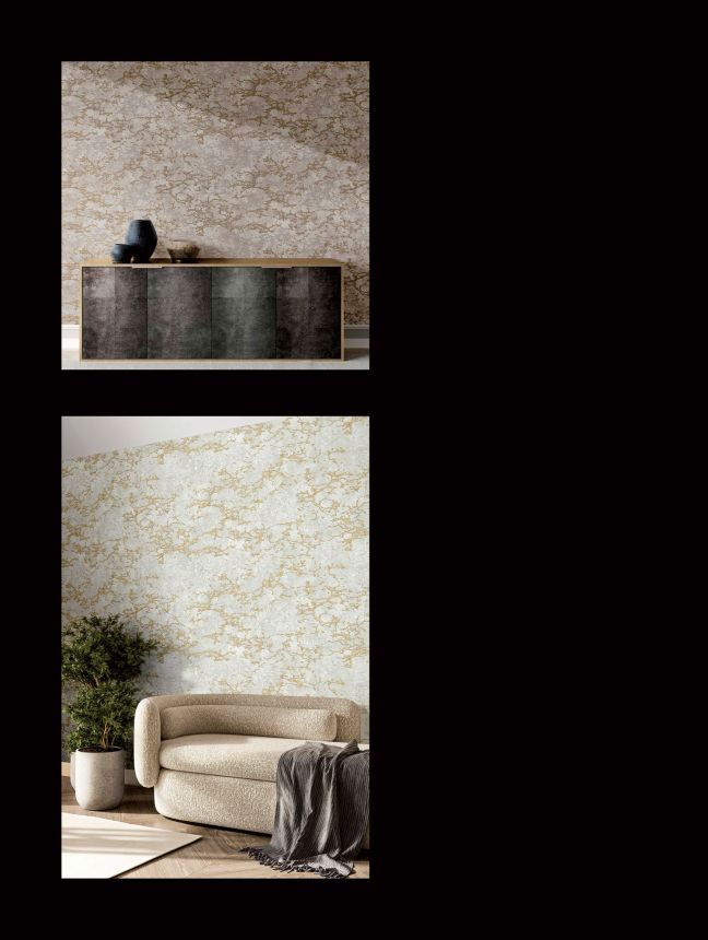 Luxury brown-gold baroque wallpaper, 47704, Eterna, Parato
