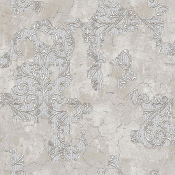 Luxury gray-beige baroque wallpaper, 47706, Eterna, Parato