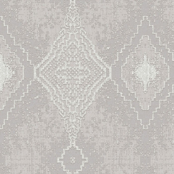 Luxury gray geometric pattern wallpaper, 47763, Eterna, Parato