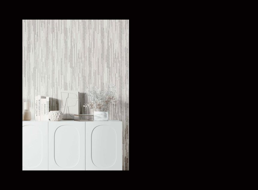 Luxury beige striped wallpaper, 47734, Eterna, Parato