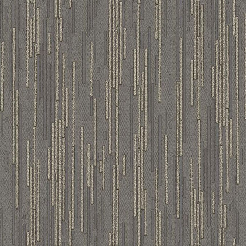 Luxury grey-silver striped wallpaper, 47736, Eterna, Parato