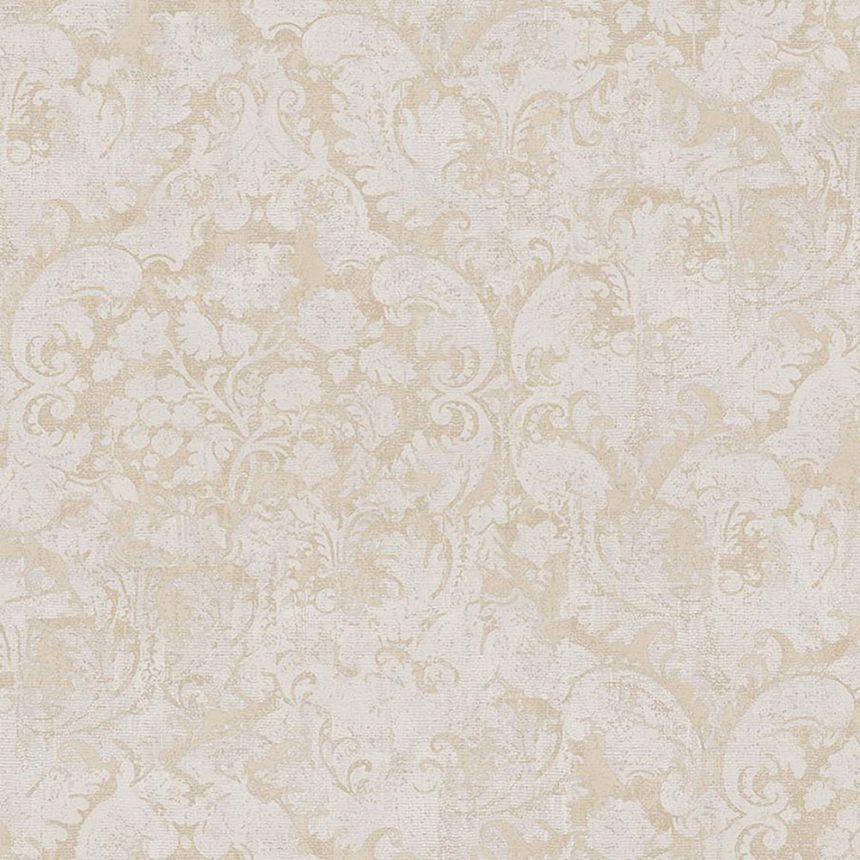 Luxury beige ornamental baroque wallpaper, 47751, Eterna, Parato