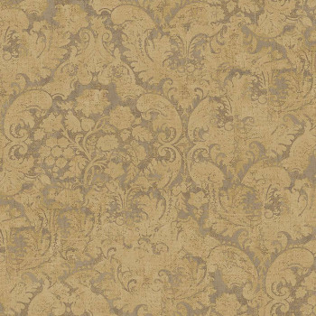Luxury brown- gold ornamental baroque wallpaper, 47753, Eterna, Parato