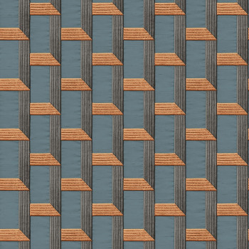 Geometric 3D non-woven wallpaper with a vinyl surface DE120076, Wallstitch, Design ID