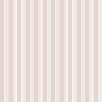 Pink wallpaper with white stripes, 12384, Fiori Country, Parato
