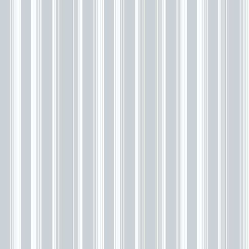 Blue wallpaper with white stripes, 12386, Fiori Country, Parato