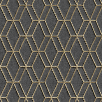 Non-woven geometric wallpaper with a vinyl surface DE120066, Wallstitch, Design ID