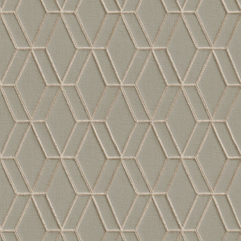 Non-woven geometric wallpaper with a vinyl surface DE120064, Wallstitch, Design ID