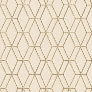 Non-woven geometric wallpaper with a vinyl surface DE120063, Wallstitch, Design ID