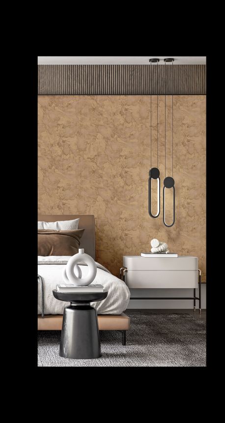 Gold non-woven wallpaper, stucco, 24417, Textum, Pictura, Cristiana Masi by Parato