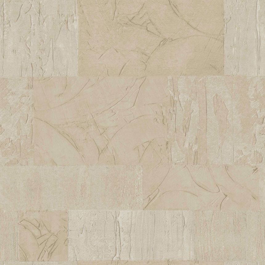 Beige-gold wallpaper, geometric pattern, stucco, 24423, Textum, Cristiana Masi by Parato