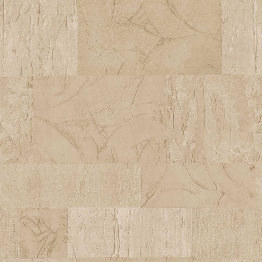 Beige wallpaper, geometric pattern, stucco, 24424, Textum, Cristiana Masi by Parato