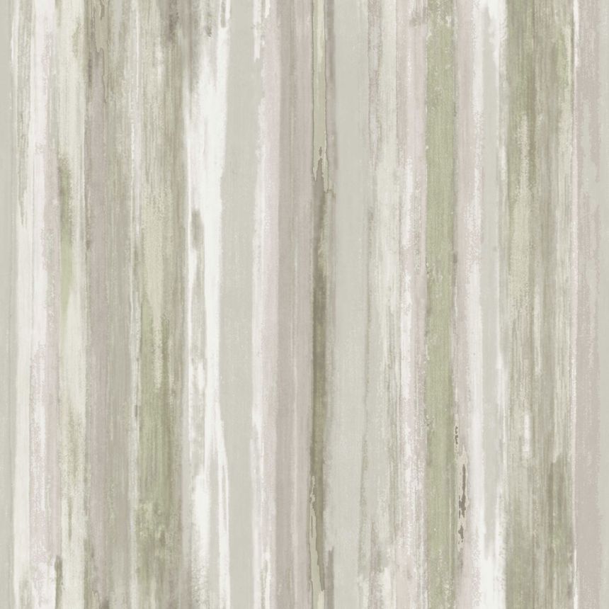 Green-gray non-woven wallpaper, stripes, 24435, Textum, Cristiana Masi by Parato