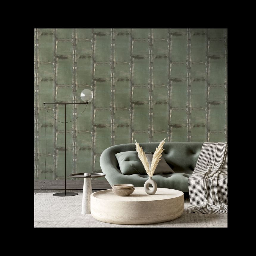 Gray non-woven wallpaper, geometric pattern, 24471, Textum, Cristiana Masi by Parato