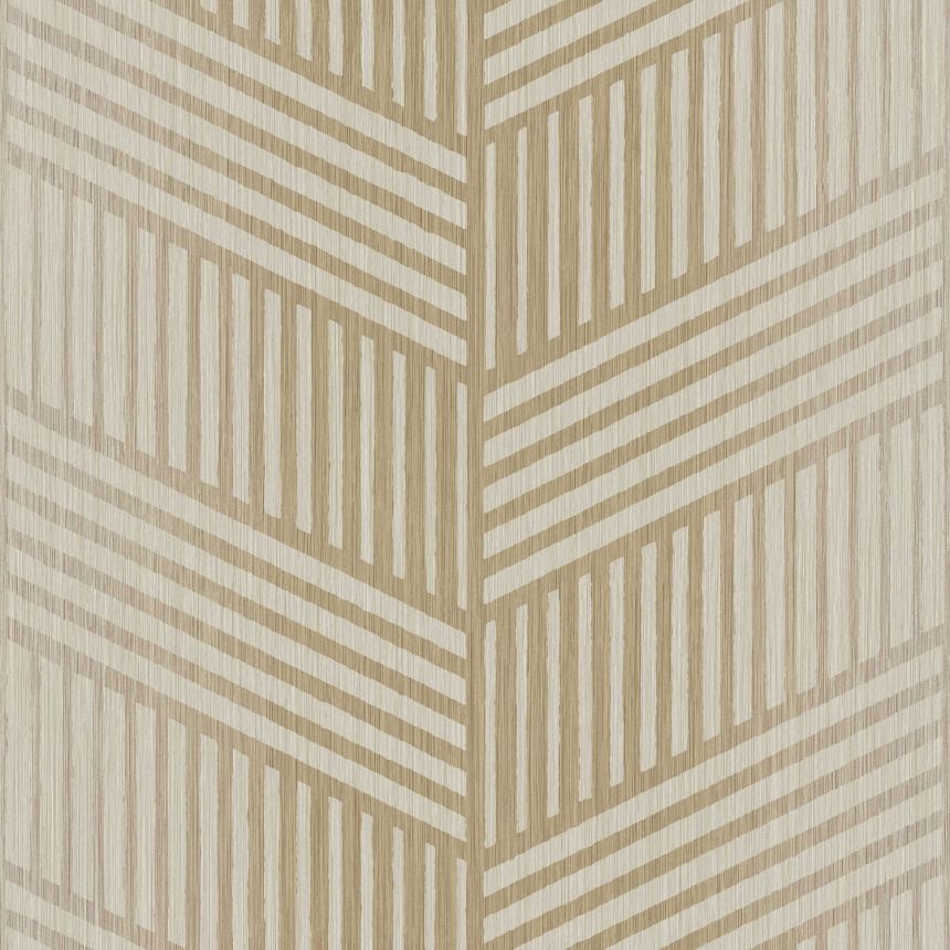 Gold-beige non-woven wallpaper, geometric pattern, 24482, Textum, Cristiana Masi by Parato