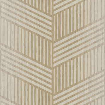 Gold-beige non-woven wallpaper, geometric pattern, 24482, Textum, Cristiana Masi by Parato