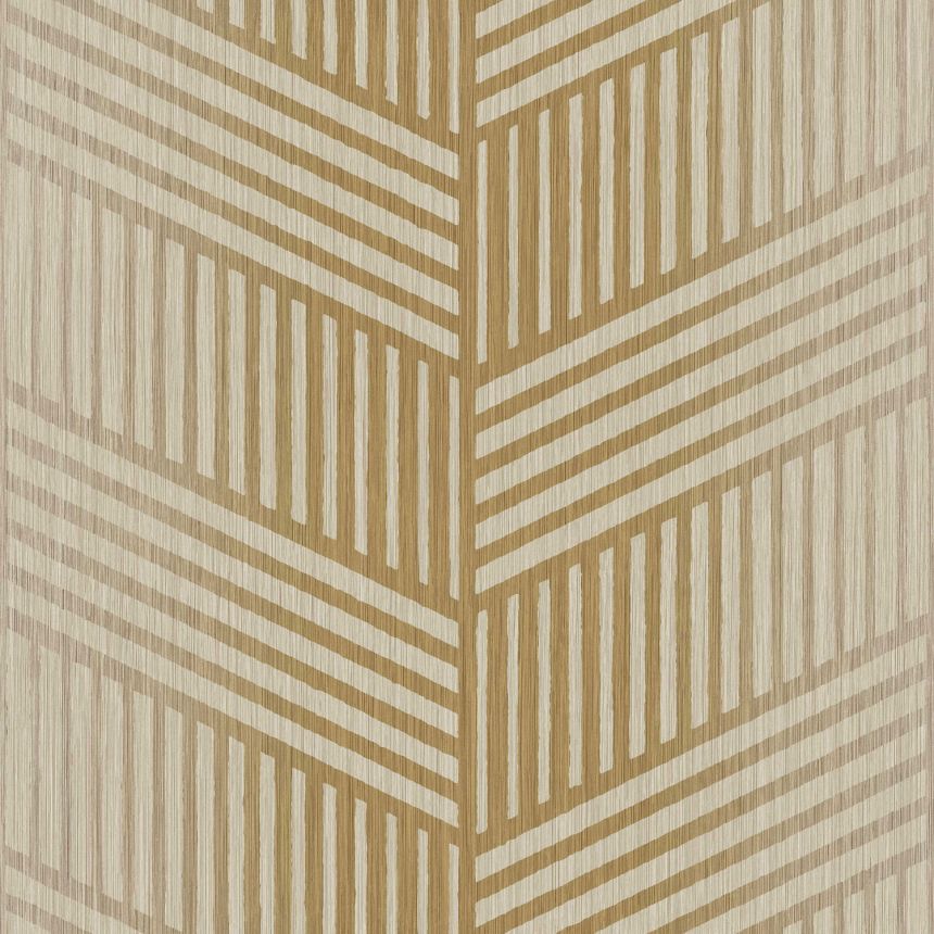 Gold-beige non-woven wallpaper, geometric pattern, 24483, Textum, Cristiana Masi by Parato