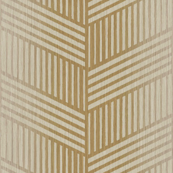 Gold-beige non-woven wallpaper, geometric pattern, 24483, Textum, Cristiana Masi by Parato