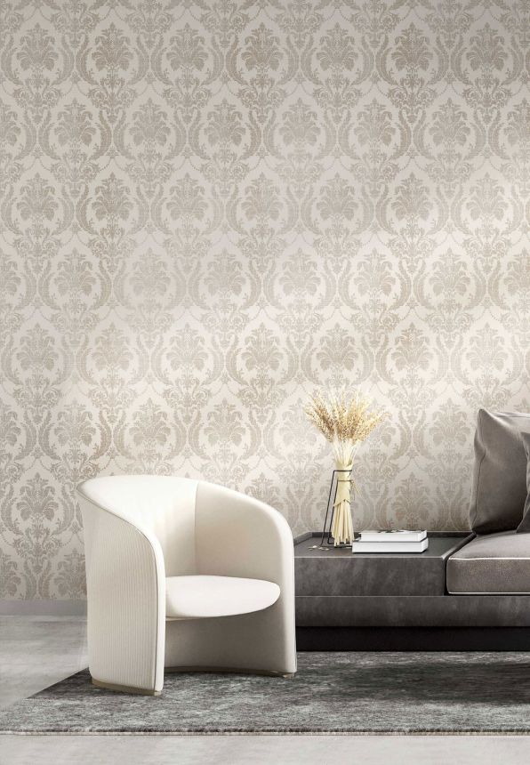 Cream striped wallpaper, 28801, Thema, Cristiana Masi by Parato