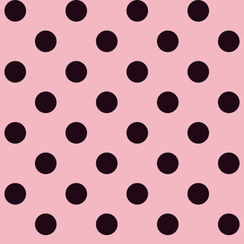 Pink wallpaper with black dots, 16652, Friends & Coffee, Cristiana Masi by Parato