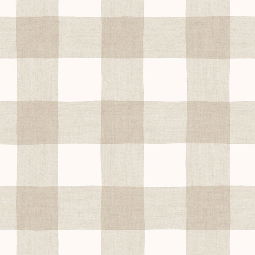 Beige-white wallpaper, checkered, 11026, Friends & Coffee, Cristiana Masi by Parato