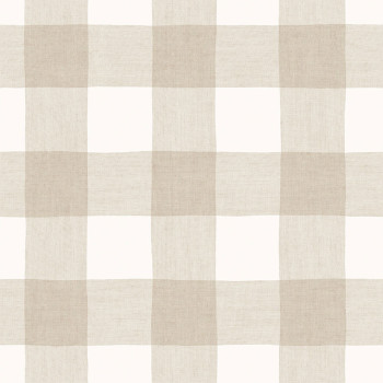 Beige-white wallpaper, checkered, 11026, Friends & Coffee, Cristiana Masi by Parato