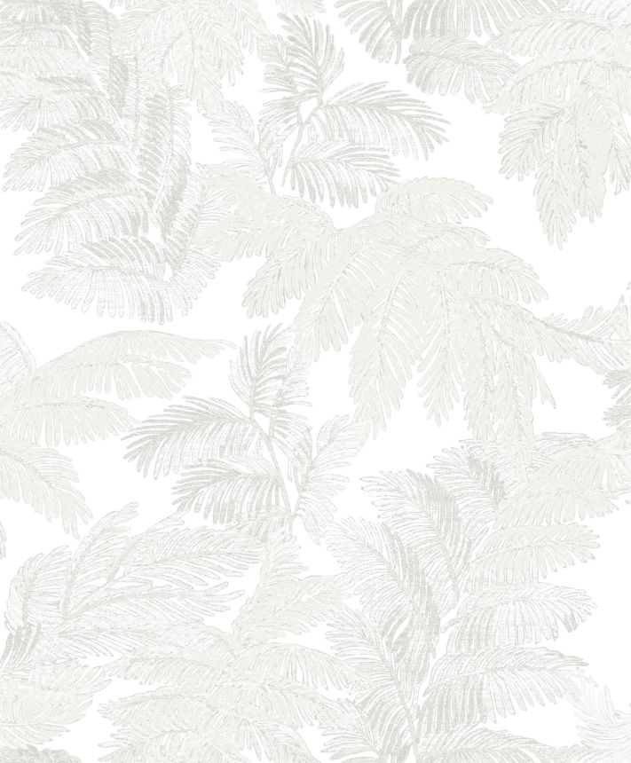 Cream wallpaper with leaves, 28810, Thema, Cristiana Masi by Parato