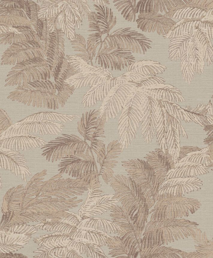 Brown wallpaper with leaves, 28812, Thema, Cristiana Masi by Parato