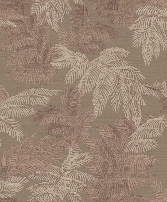 Brown wallpaper with leaves, 28818, Thema, Cristiana Masi by Parato