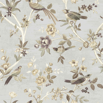 Wallpaper with flowers and birds, 28845, Thema, Cristiana Masi by Parato
