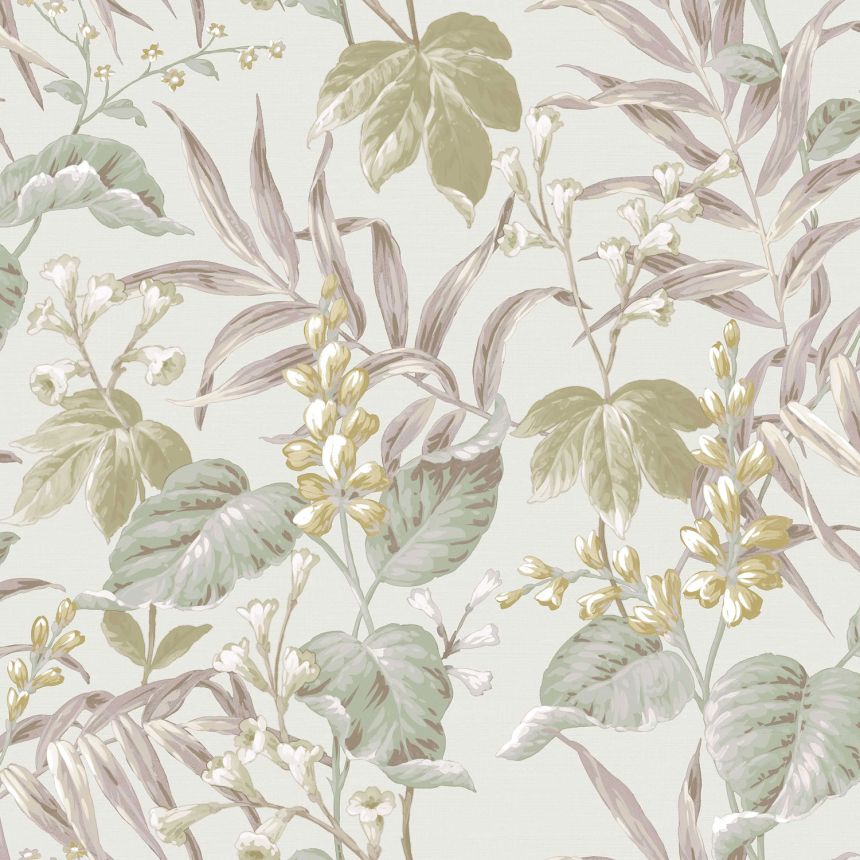 Wallpaper with flowers and leaves, 28855, Thema, Cristiana Masi by Parato