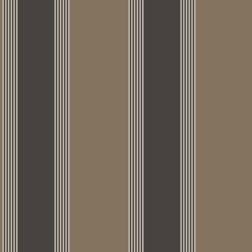 Brown striped wallpaper, 28877, Thema, Cristiana Masi by Parato