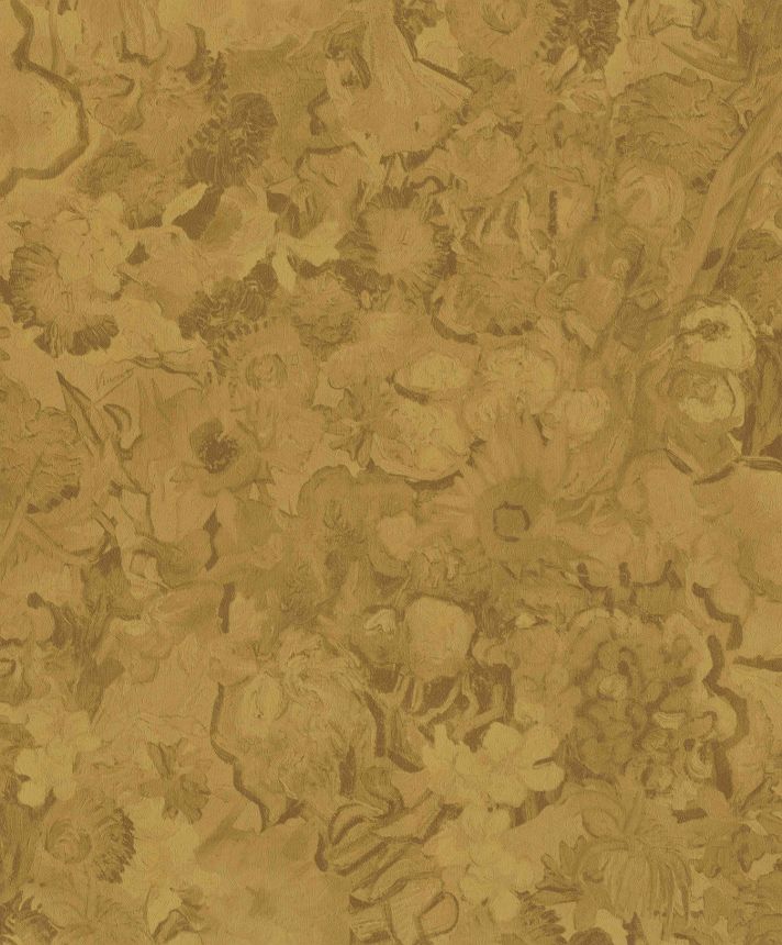 Luxury ocher wallpaper, flowers, 5028480, Van Gogh III, BN Walls